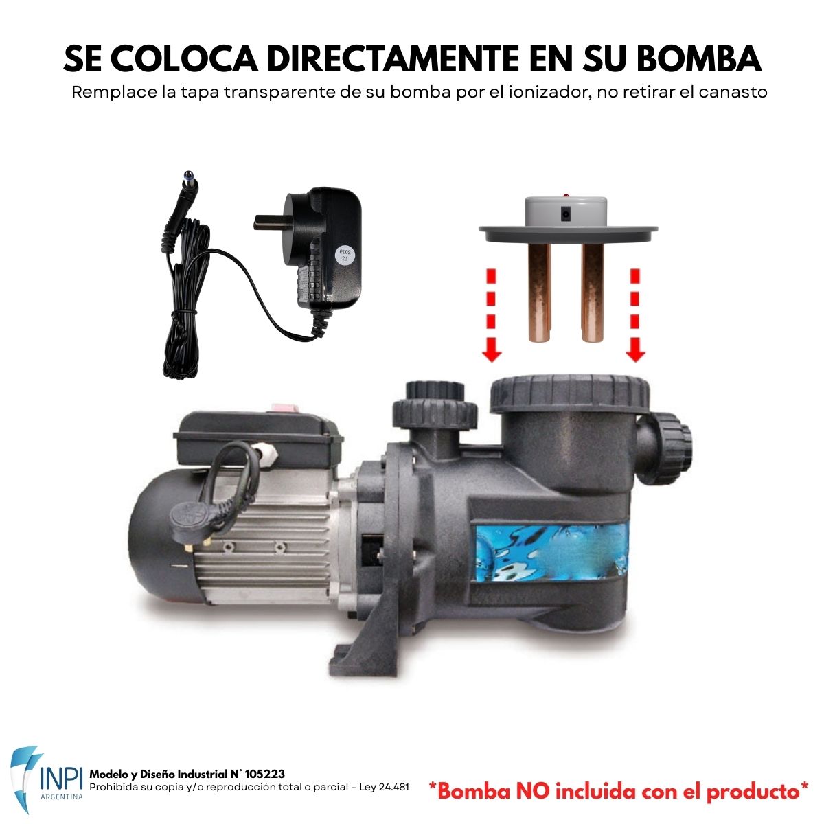 Ionizador Para Piscinas P/ Bombas Mavi Ba