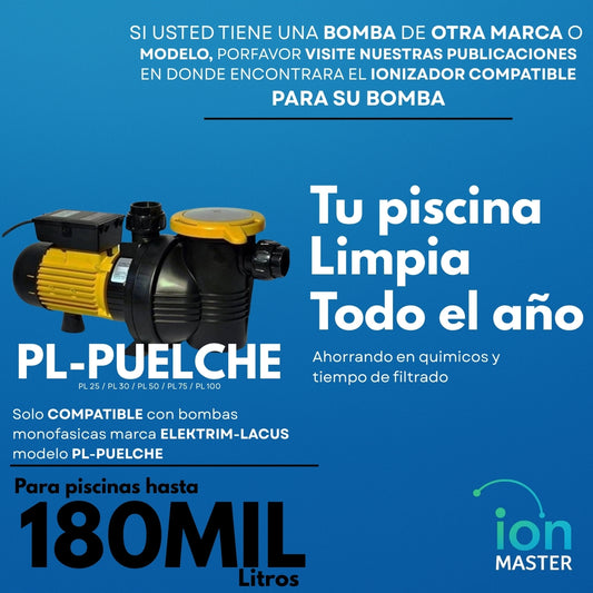 Ionizador Para Piscinas P/ Bombas Elektrim Lacus Pl