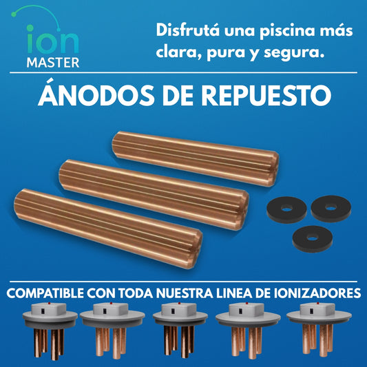 Juego De 3 Barras De Cobre P/ Ionizadores