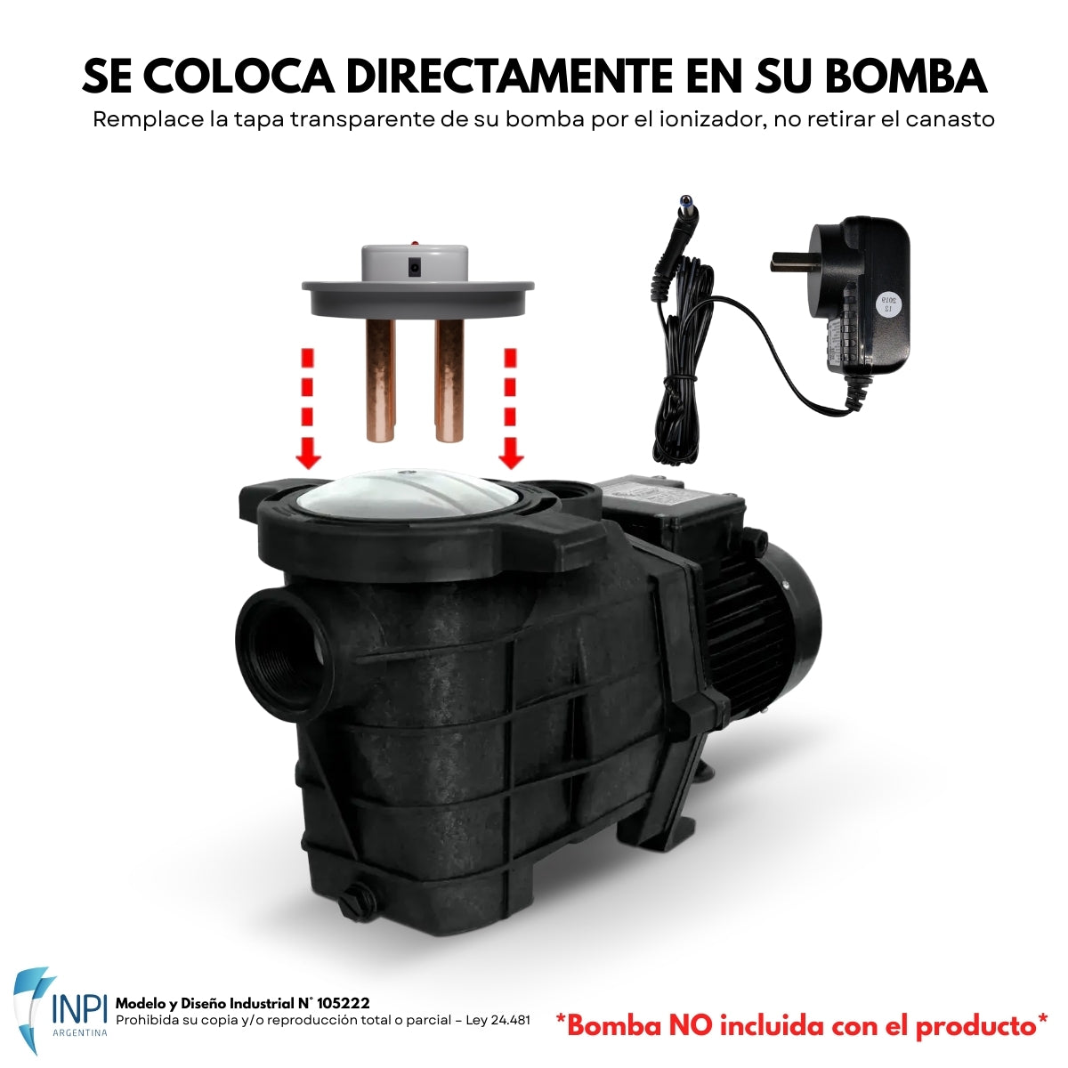 Ionizador Para Piscinas P/ Bombas Vulcano Bac - Bap