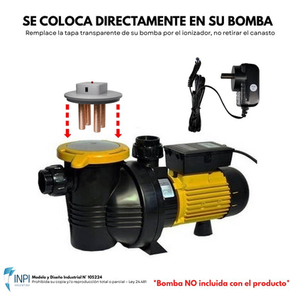 Ionizador Para Piscinas P/ Bombas Elektrim Lacus Pl